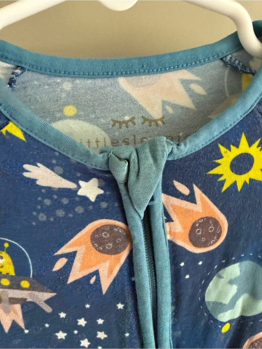 little sleppies 3-6 months space zippy